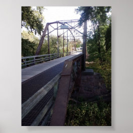Train Track Bridge Steel Beam Poster