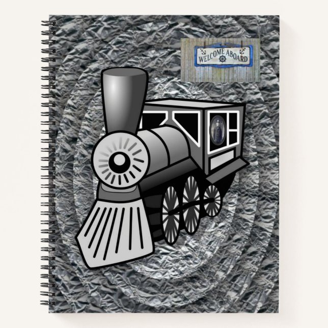 Train Vintage Carnet Spiral (Devant)