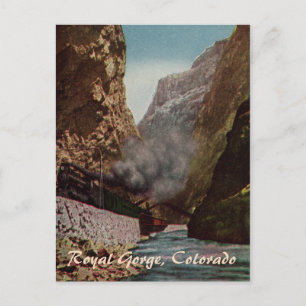 Train vintage en Royal Gorge Carte postale