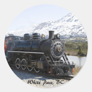 Train White Pass en Stickers Neige