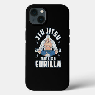 Train wie ein Gorilla BJJ Brasilianer Jiu Jitsu iPhone Hülle