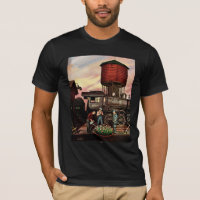 Train Yard Flower Garden von Stevan Dohanos