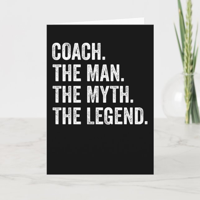 Trainer den Mann den Mythos der Legende lustig Karte (Vorderseite)