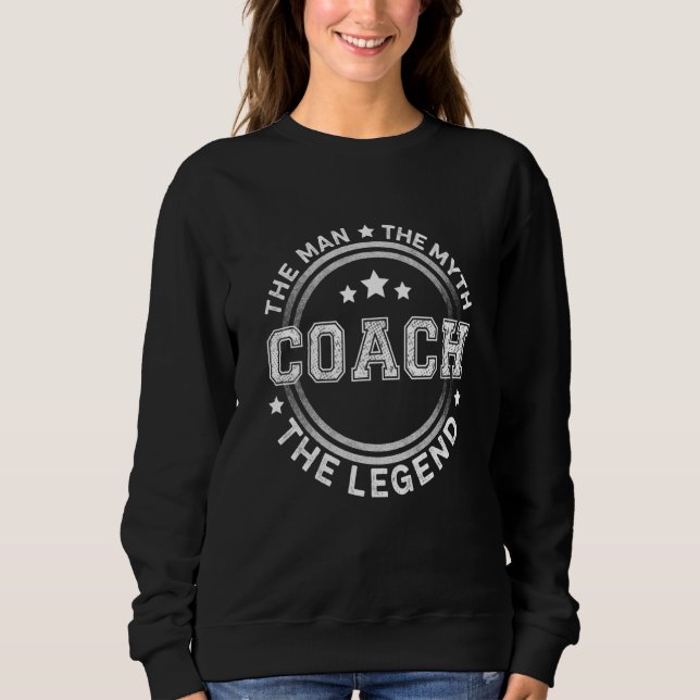 Trainer den Mann, den Mythos der Legende Männer Sweatshirt (Vorderseite)