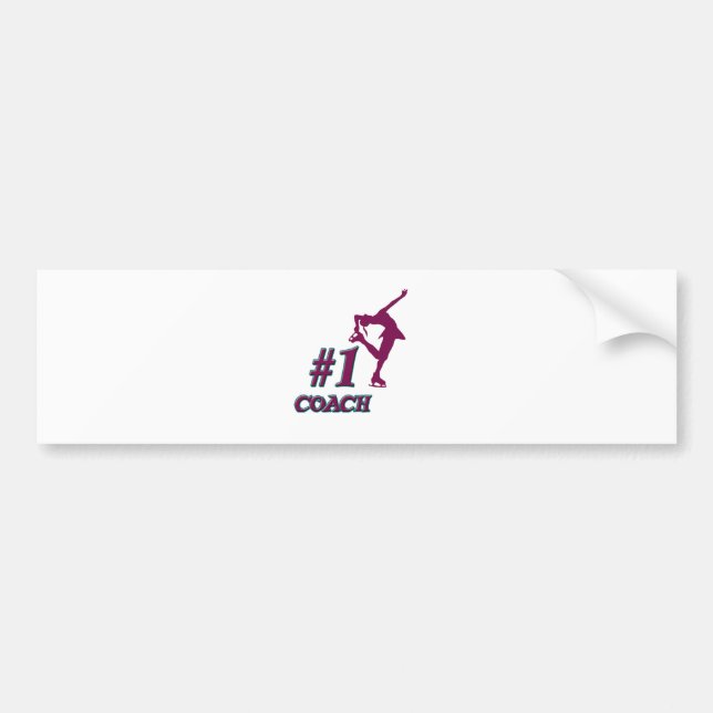 Trainer der Zahl-#1 Autoaufkleber (Vorne)