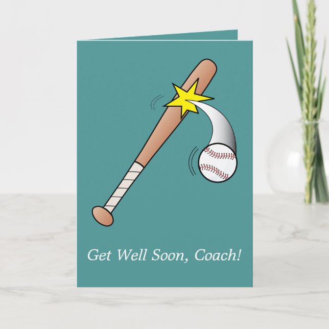 Trainer des Baseball-Teams Karte (Vorderseite)