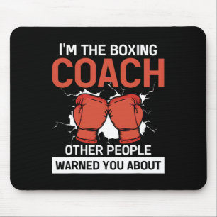 Trainer des Boxer Boxing Club Kickboxen Boxen Coa Mousepad