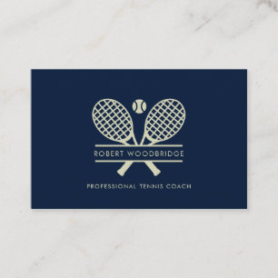 Trainer des Custom Lawn Tennis Sports Club Visitenkarte