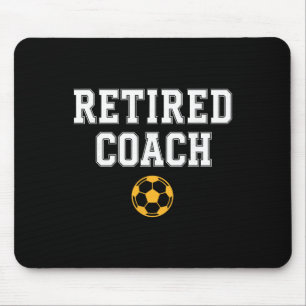 Trainer einer Fußballmannschaft im Ruhestand Mousepad