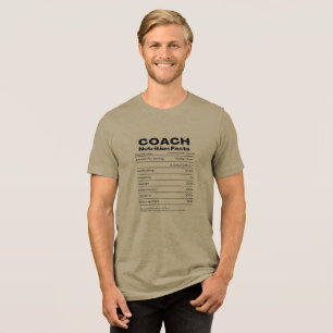 Trainer Ernährungsfakten Humor Dankbarkeit Sportge Tri-Blend Shirt