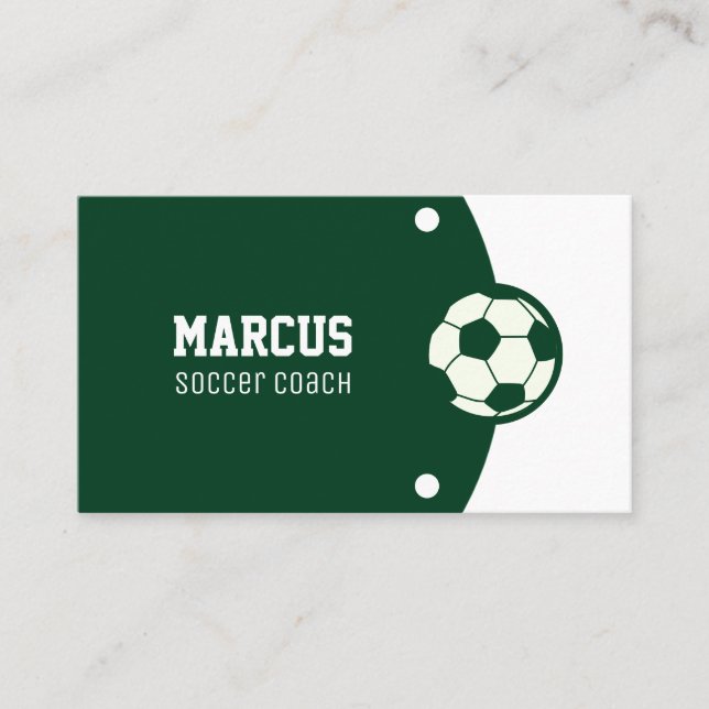 Trainer für Fußball Visitenkarte (Vorderseite)