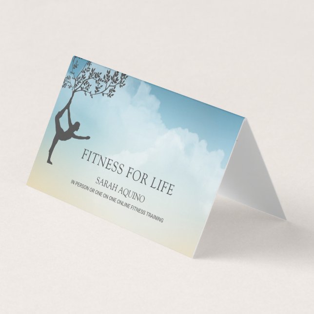 Trainer für persönliche Fitness Visitenkarten (Vorderseite)