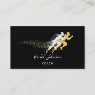 Trainer für Sport Athlete Assist Logo Instructor Q Visitenkarte
