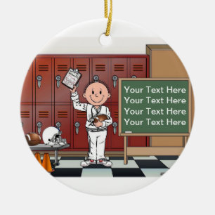 Trainer, Fußball - Männchen Keramikornament