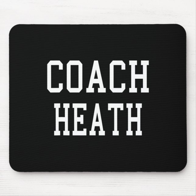 Trainer Heath Custom Footbyll Fußball Bysebyll Tea Mousepad (Vorne)