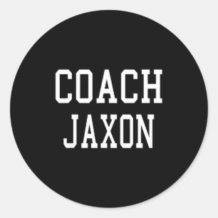Trainer Jaxon Maßgeschneiderte Fußball- Fußball- B Runder Aufkleber