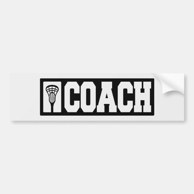 Trainer - Lacrosse-Trainer Autoaufkleber (Vorne)