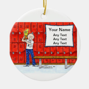 Trainer - Mann Keramikornament