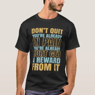 Trainer-Moti für Gymnastik-Fitness T-Shirt