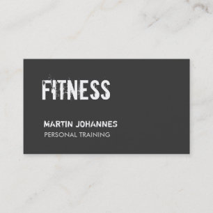 Trainer personnel gris foncé Carte de visite stand