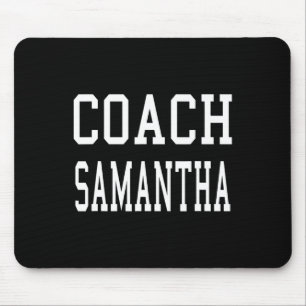 Trainer Samantha Maßgeschneiderter Fußbyll Fußball Mousepad