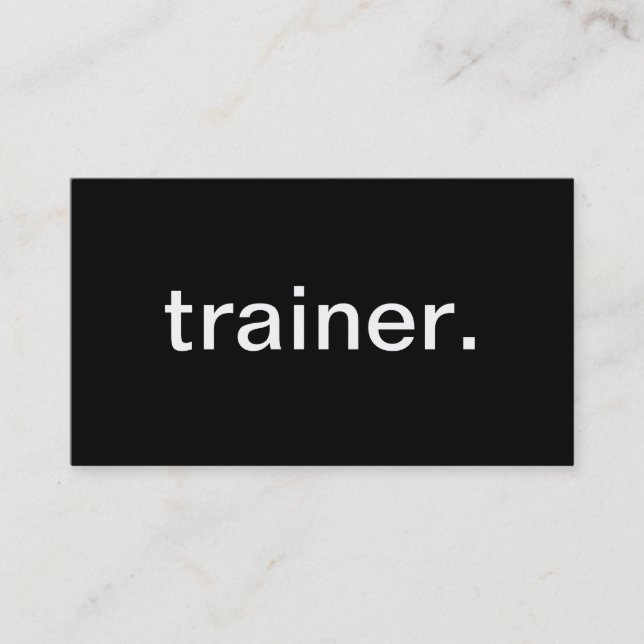 Trainer Visitenkarte (Vorderseite)