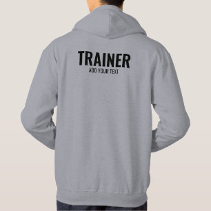Trainermäuse Doppelseitige Vorlage Grau Hoodie