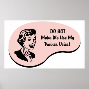 Trainerstimme Poster
