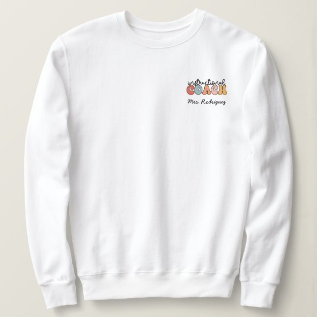 Trainertrainer für Retro Instructional Coach Custo Sweatshirt (Design vorne)