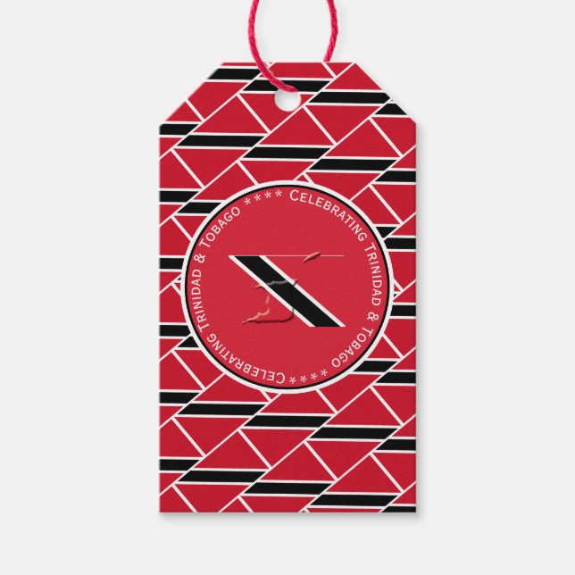 TRAINIDAD & TOBAGO FLAG Custom Foto Geschenkanhänger (Vorderseite)