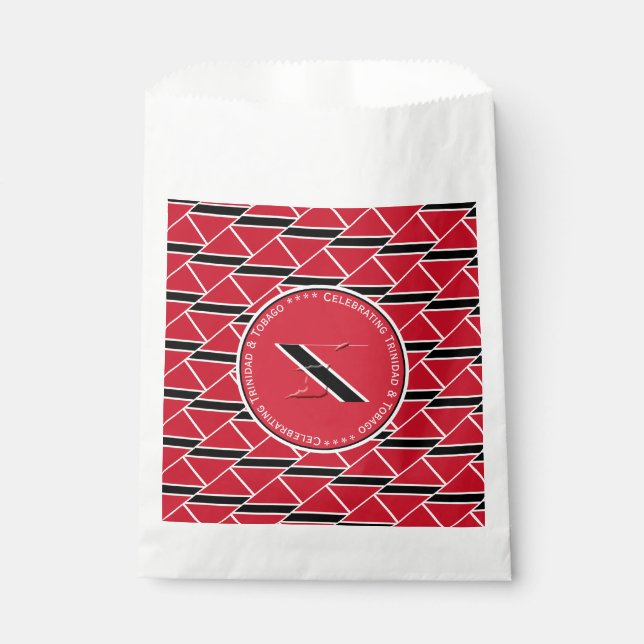 TRAINIDAD & TOBAGO FLAG Custom Foto Geschenktütchen (Vorderseite)