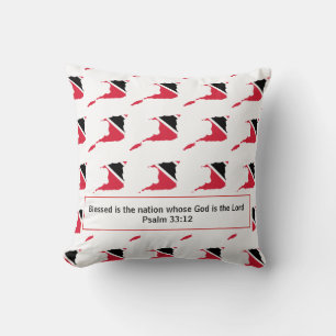 TRAINIDAD & TOBAGO-Flag - Geeignete Schrift Kissen