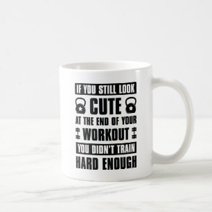 Trainiere hart genug kaffeetasse