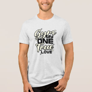 Trainiere meinen einen wahren Schatz Lustiges Fitn Tri-Blend Shirt