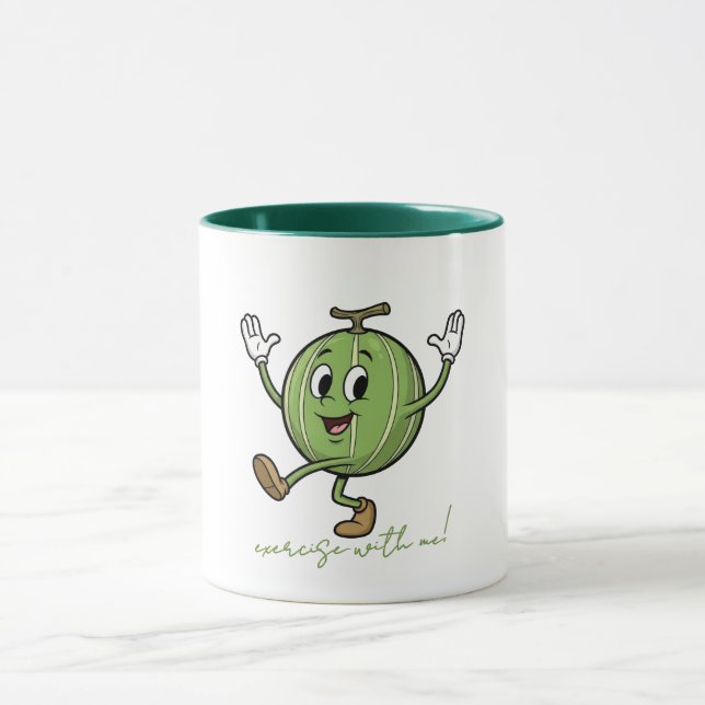 Trainiere mit mir Glückliche Wassermelone Tasse (Zentrum)