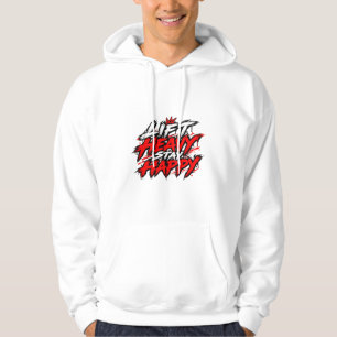 Trainiere schwer, bleibe glücklich Lustiger Fitnes Hoodie
