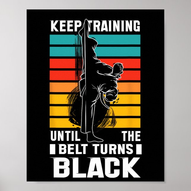 Trainiere weiter, bis die Glocke schwarz wird  Poster (Vorne)
