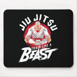 Trainiere wie ein Biest - Brasilianisches Jiu Jits Mousepad