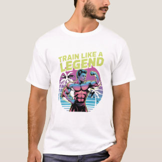 Trainiere wie eine Legende – Retro-Gym-Motivations T-Shirt