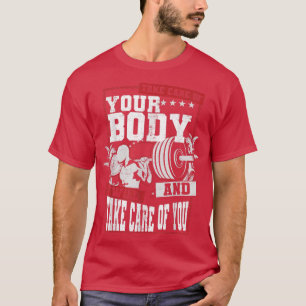 Trainieren Sie im Fitnessstudio des Health Body Fi T-Shirt