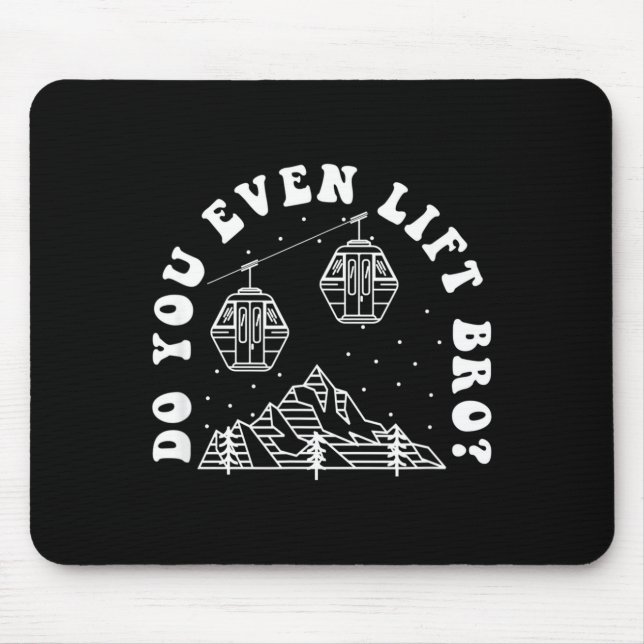 Trainierst du überhaupt, Wintersportler  Mousepad (Vorne)