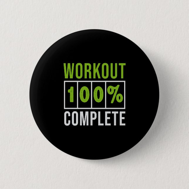 Training 100% Komplettes Training-Gymnastik-Fitnes Button (Vorderseite)