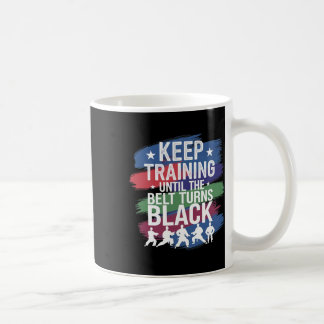 Training behalten, bis der Gürtel den schwarzen Re Kaffeetasse