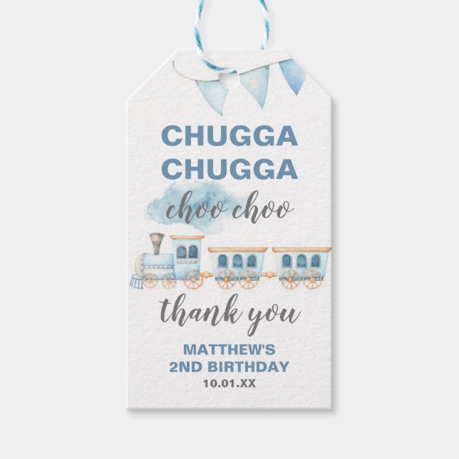 Training Danke Tags Geburtstagsdusche Geschenkanhänger (Vorderseite)