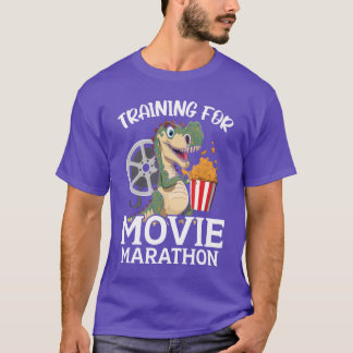 Training für den Film Marathon Film Lover Kinofilm T-Shirt