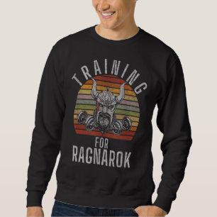Training für Ragnarok Viking Gym Workout Bodybuild Sweatshirt
