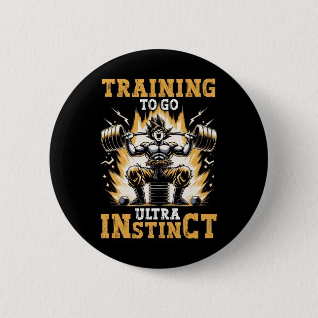 Training für ultra Instinkt Gymnastik Button (Vorderseite)