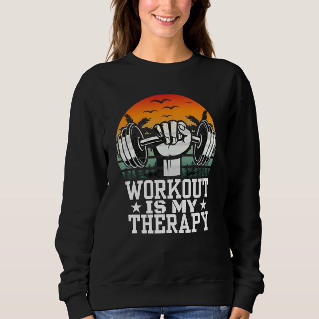 Training ist meine Therapie Sweatshirt (Vorderseite)