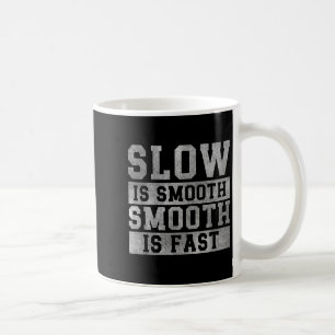 Training langsam ist geschmeidig, positives Zitat Kaffeetasse