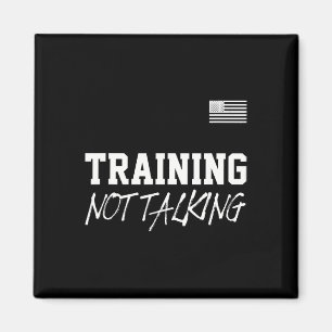 Training ohne Gym Quote Outfit Bodybuilder Magnet